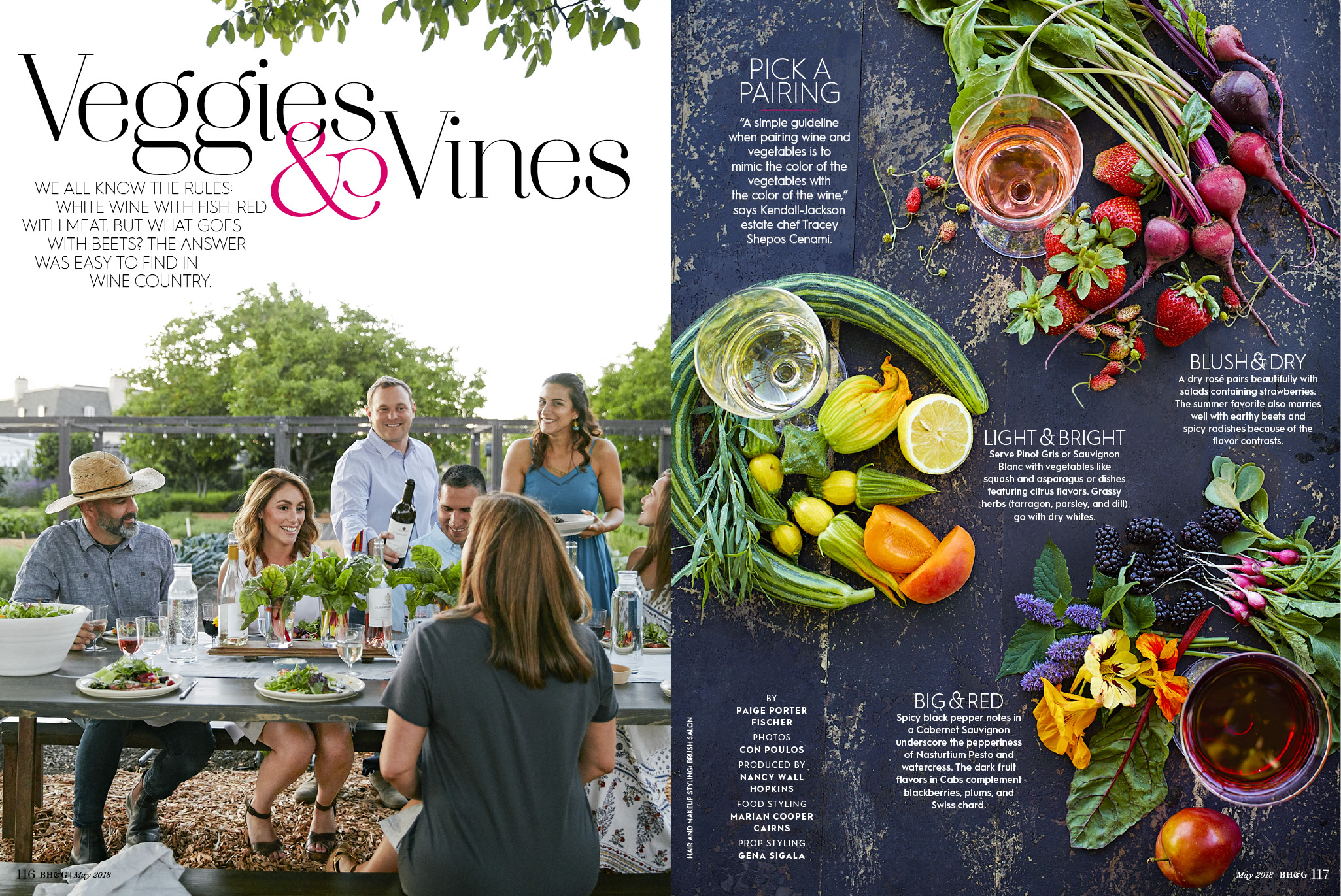 <strong>Veggies & Vines, Better Homes & Gardens Magazine</strong><br />Words: Paige Porter Fischer | Photos: Con Poulos | Food Styling: Maran Cooper Cairns | Porp Styling: Gena Sigala