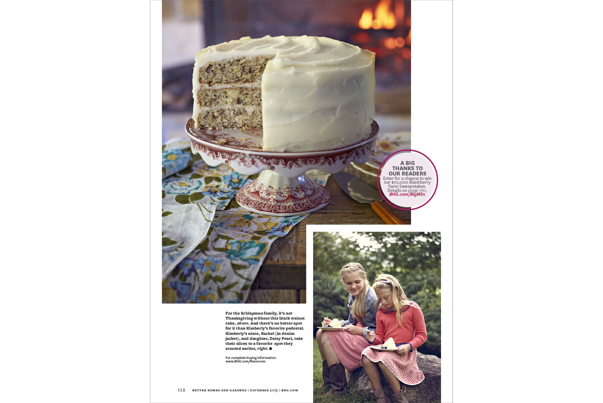<strong>Little Town, Big Thanks, Better Homes & Gardens Magazine</strong><br />Words: Kim Severson | Photos: Con Poulos | Recipes: Kimberly Schlapman | Food Styling: Simon Andrews | Prop Styling: Sarah Cave