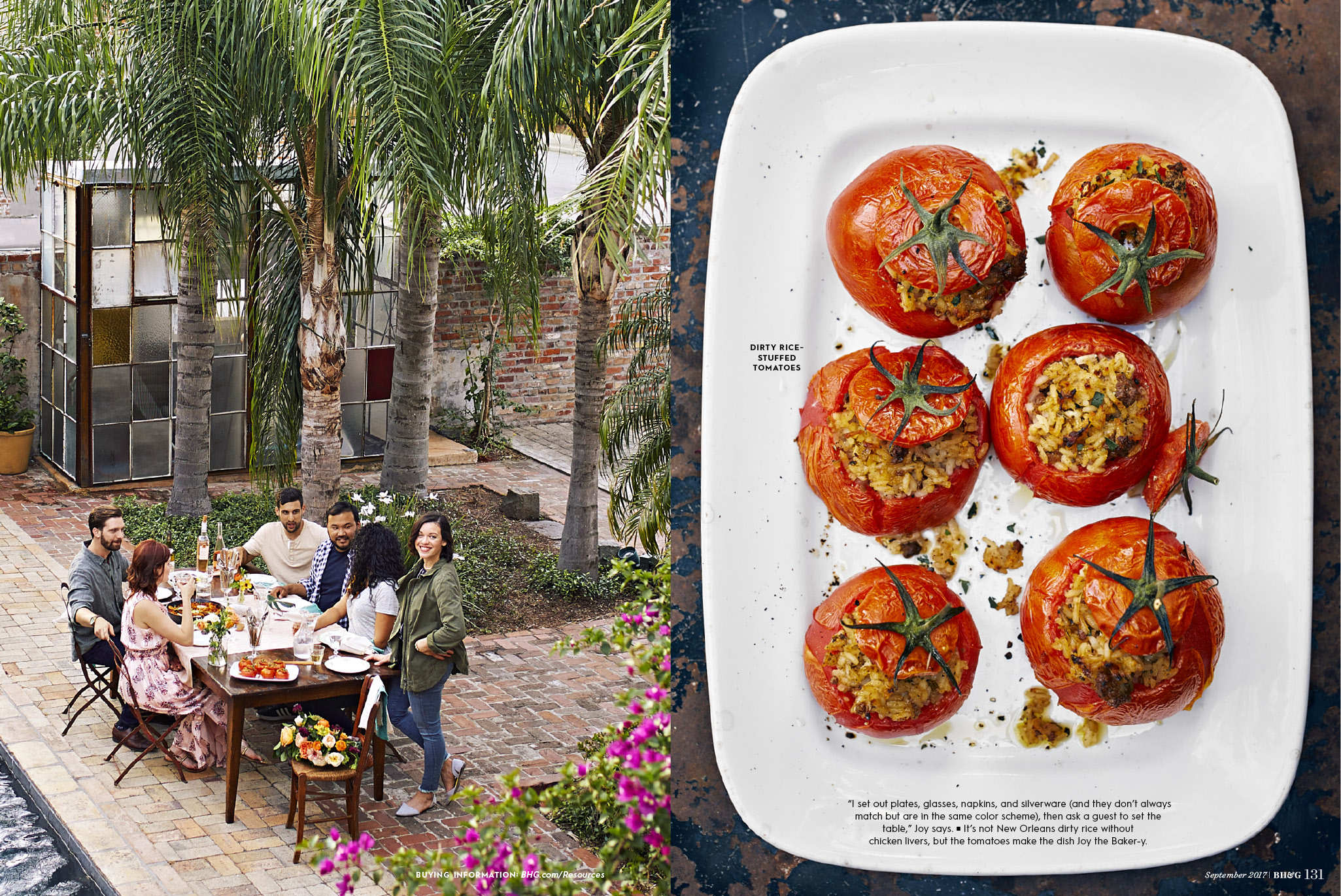 <strong>Joy’s Big Easy Lunch, Better Homes & Gardens Magazine</strong><br />Words: Jane Black | Photos: Con Poulos | Food Styling: Christine Albano | Prop Styling: Suzonne Stirling